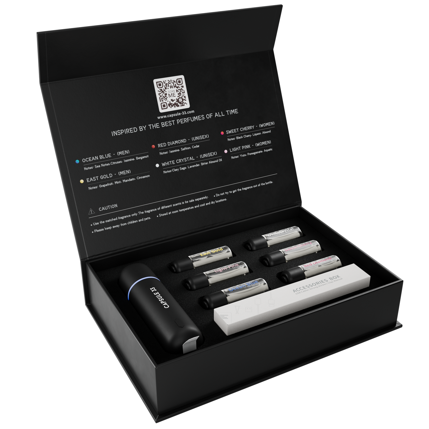 Capsule 33 Car Perfume Starter Pack (White)