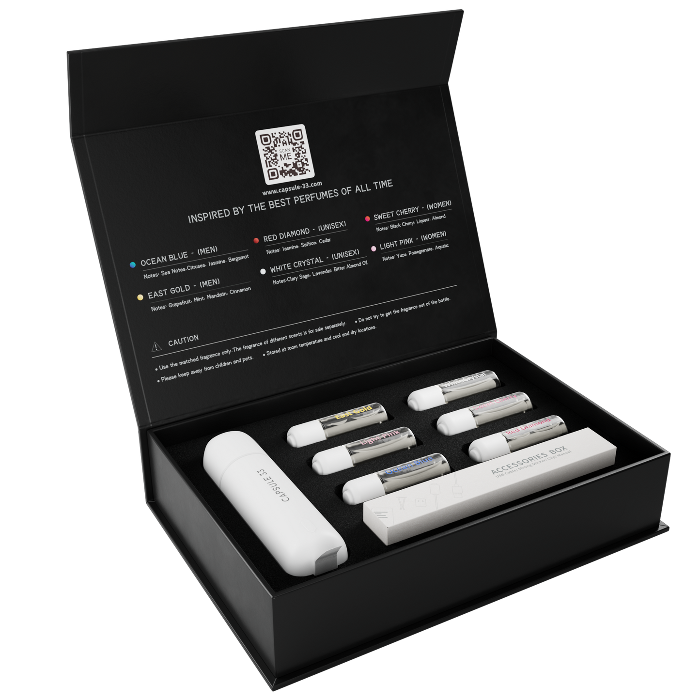 Capsule 33 Car Perfume Starter Pack (Black)