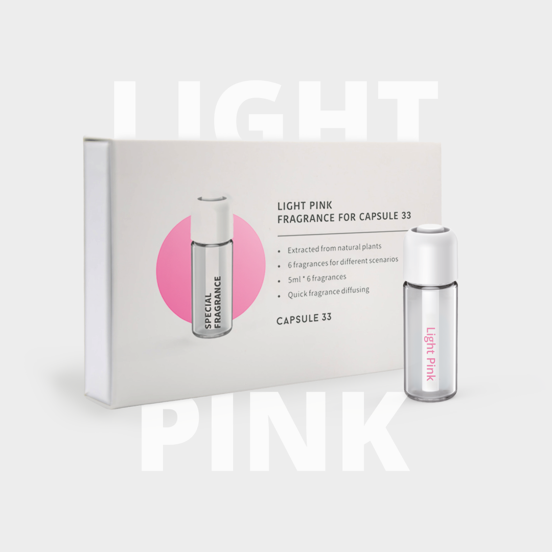 LIGHT PINK Feminine Refill Fragrances for Capsule 33, 6x bottles