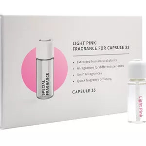 Light Pink refill fragrance for Capsule 33, six 5 ml bottles per box