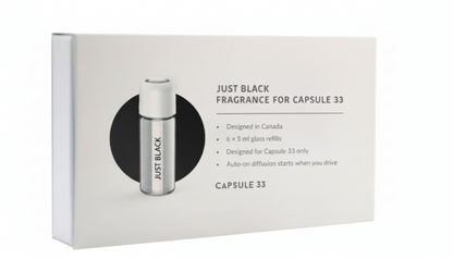JUST BLACK (unisex) Refill Fragrances 6x bottles