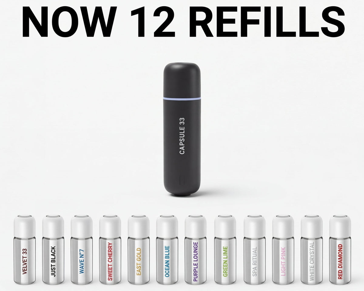 JUST BLACK (unisex) Refill Fragrances 6x bottles