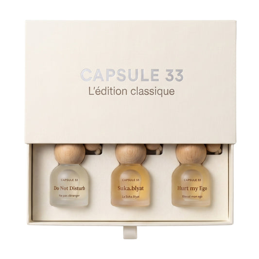 Capsule 33 Classic · L'édition classique — 3-Scent Mix Set