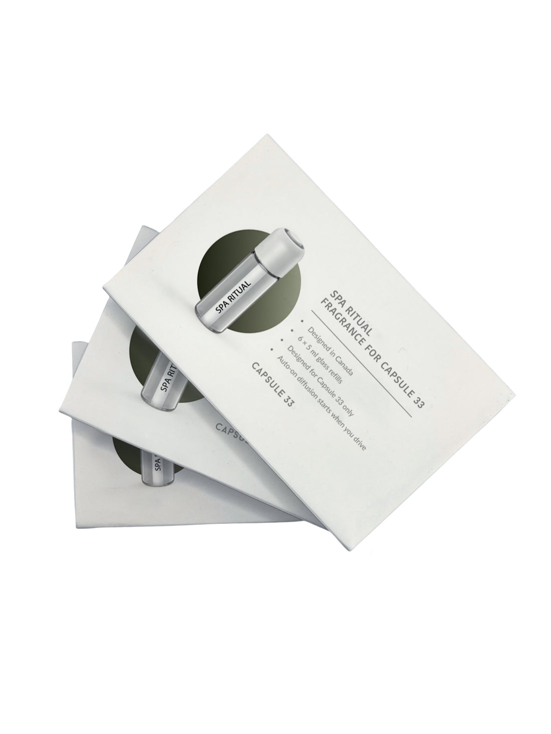 Spa Ritual refill fragrance boxes for Capsule 33