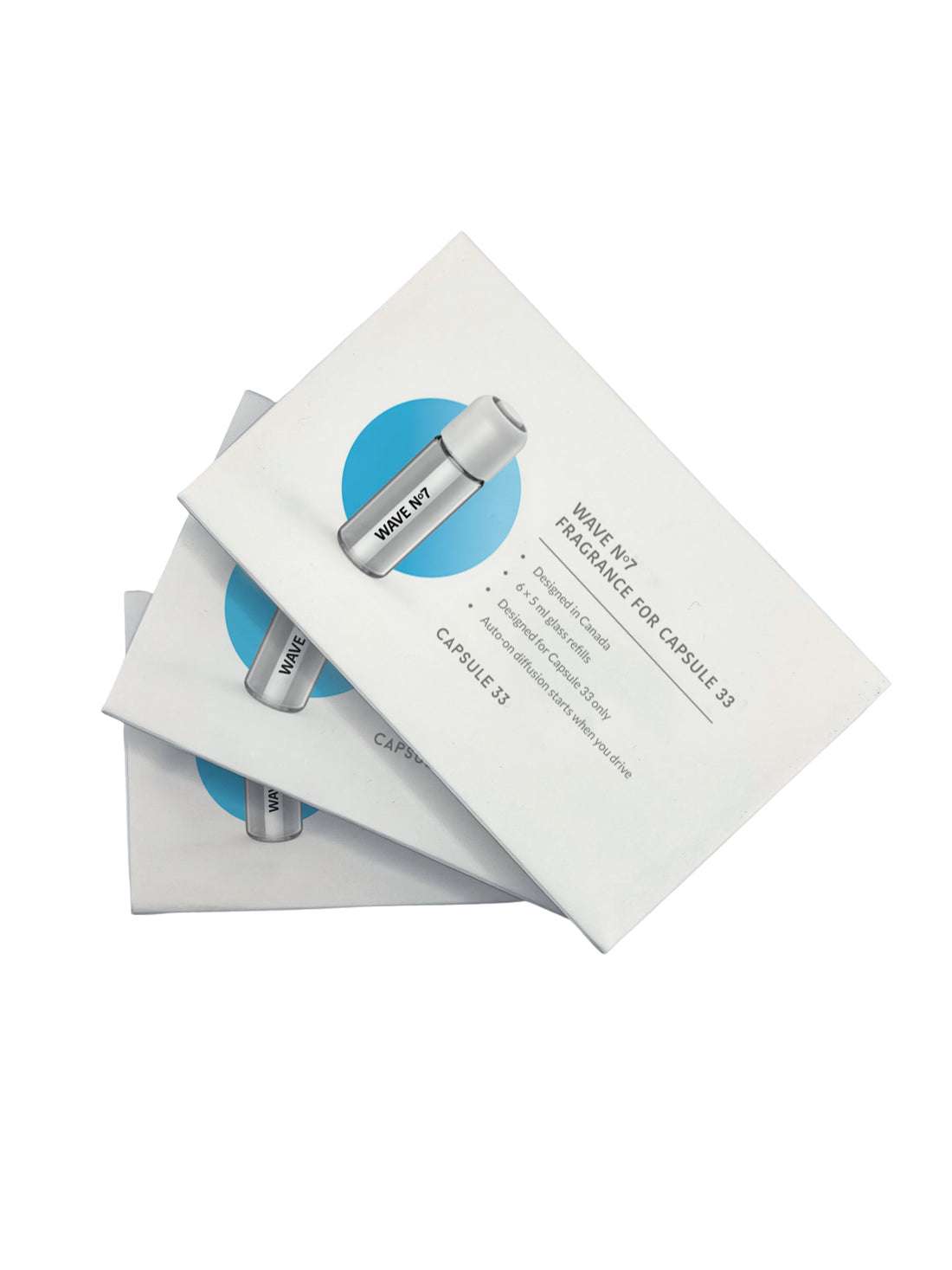 Wave #7 refill fragrance boxes for Capsule 33